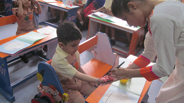 Popcorn Pasting Activity by Mont students