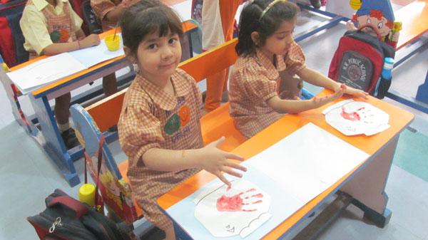 Popcorn Pasting Activity by Mont students