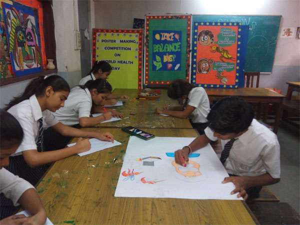 P0STER MAKING COMPETITION ON WORLD HEALTH DAY