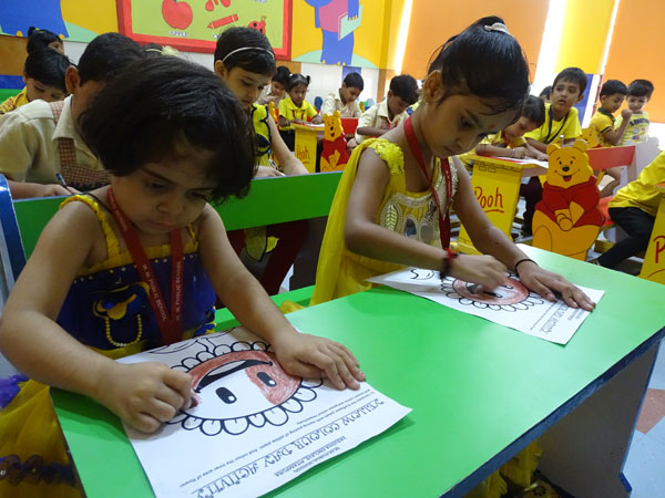 Yellow Colour Day Celebration by Mont students