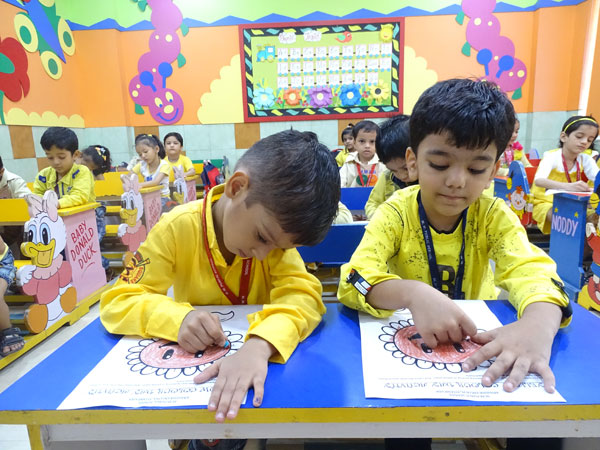Yellow Colour Day Celebration by Mont students