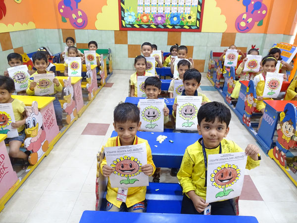 Yellow Colour Day Celebration by Mont students