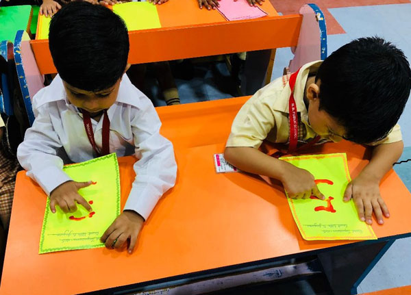 Number 5 Activity by LKG students