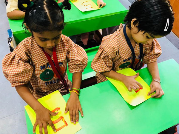 Number 5 Activity by LKG students