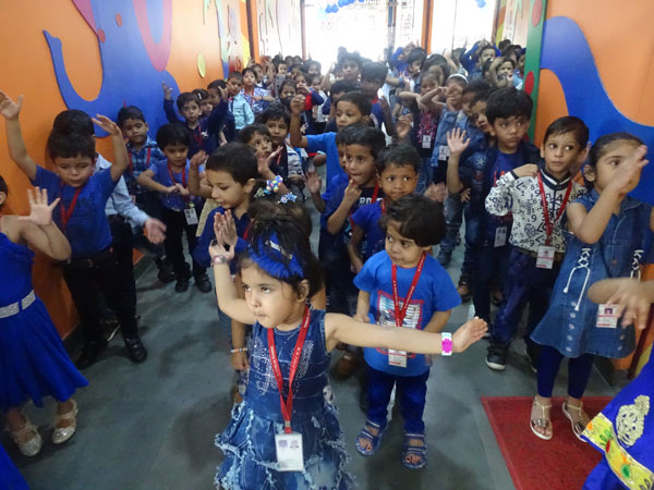 Blue Colour Day Celebration by Mont Students
