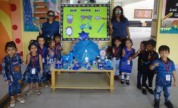 Blue Colour Day Celebration by Mont Students