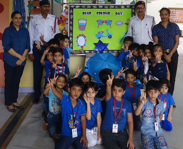Blue Colour Day Celebration by Mont Students