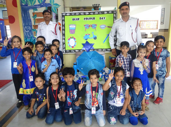Blue Colour Day Celebration by Mont Students