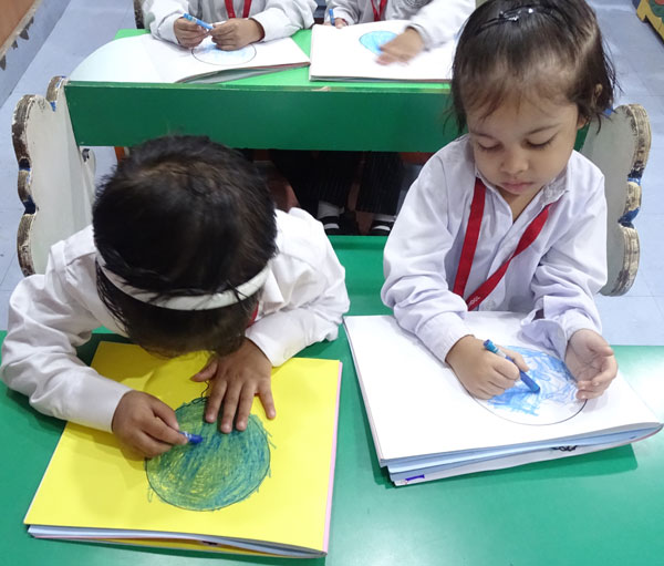 Blue Colour Day Celebration by Mont Students