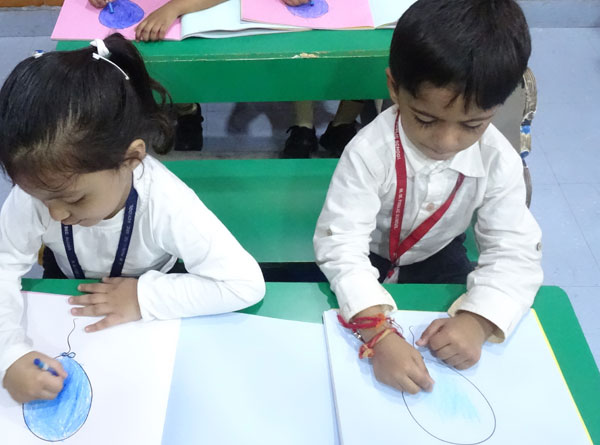 Blue Colour Day Celebration by Mont Students