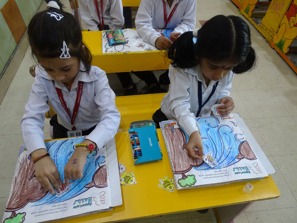 Blue Colour Day Celebration by Mont Students