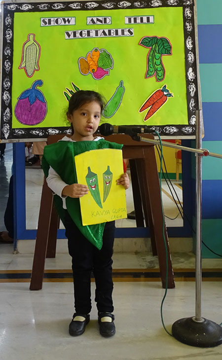 Show And Tell Vegetables Activity by Mont Students
