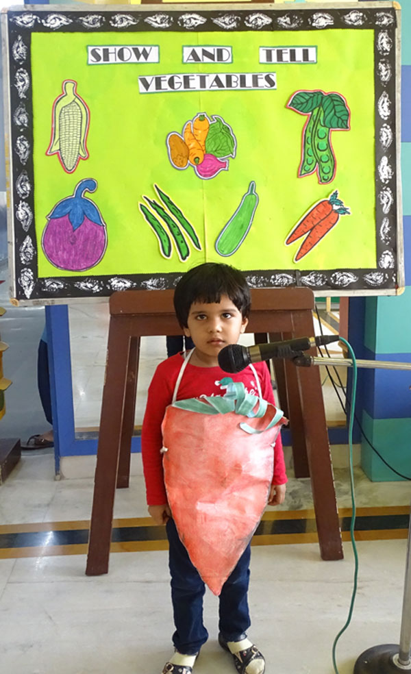 Show And Tell Vegetables Activity by Mont Students
