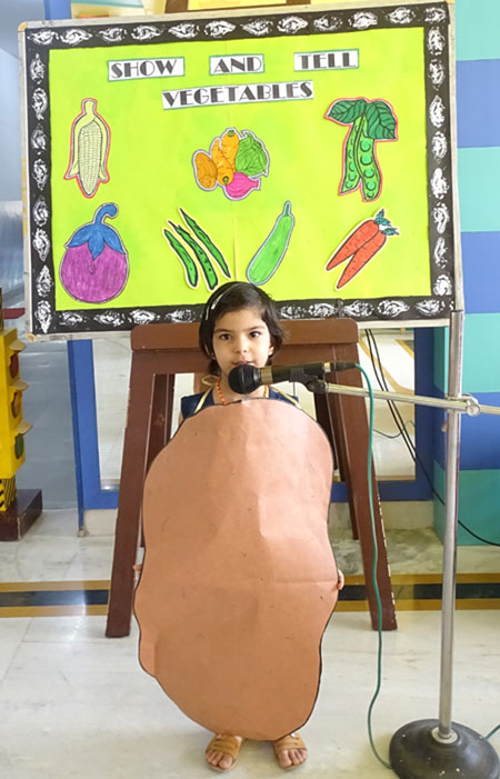 Show And Tell Vegetables Activity by Mont Students