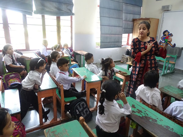 DOING WORDS CARICATURE ACTIVITY BY CLASS I