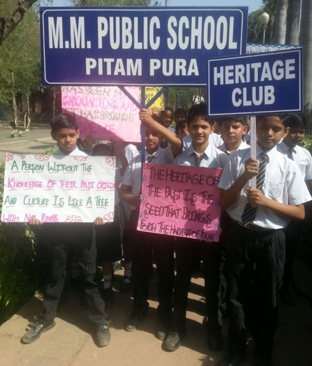 Rally on World Heritage Day at Sheesh Mahal
