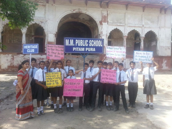 Rally on World Heritage Day at Sheesh Mahal