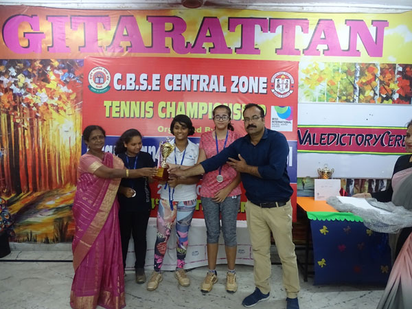 Achievement in CBSE Cluster XX Tennis Tournament