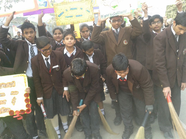 Cleanliness Drive by Eco Club on 31-12-2014