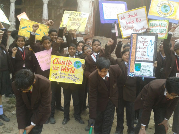 Cleanliness Drive by Eco Club on 31-12-2014