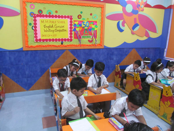 Cursive Writing Competition for classes U.K.G. to II by English Club