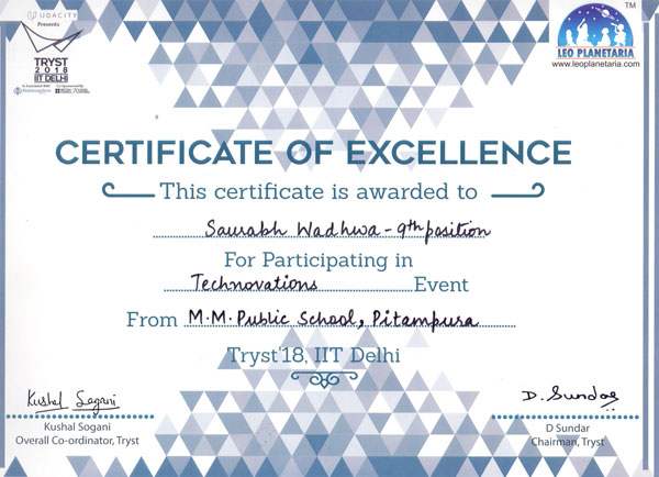 Excellence in Technovations Event at IIT
