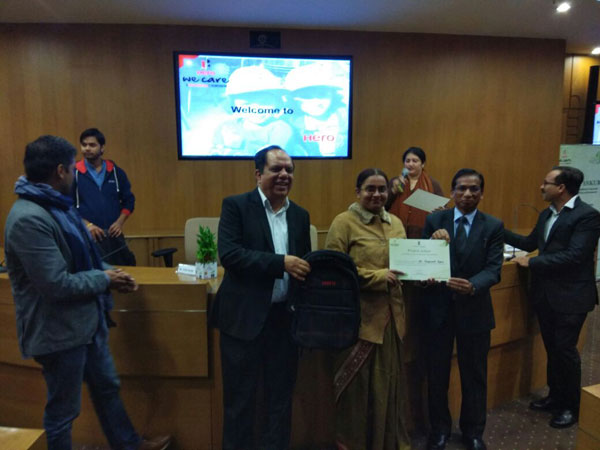 Felicitation of School under project Ankur