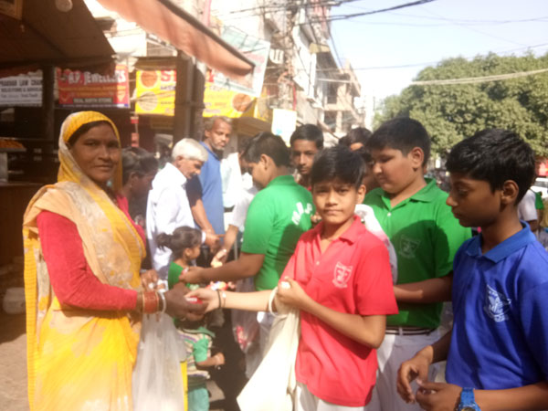Visit To temple for food donation by SWAS Club