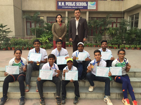 Victory in CBSE National Lawn Tennis Tournament