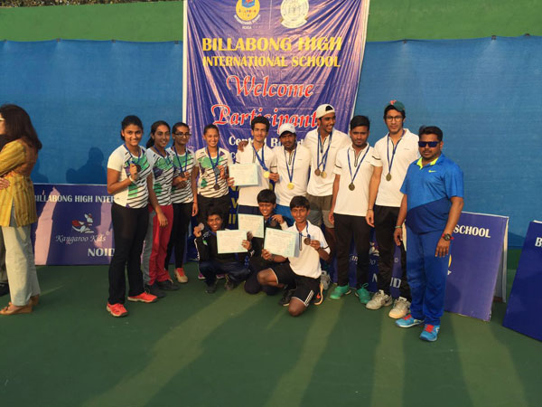 Victory in CBSE National Lawn Tennis Tournament