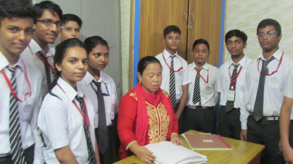 Visit to Blind School by SWAS Club