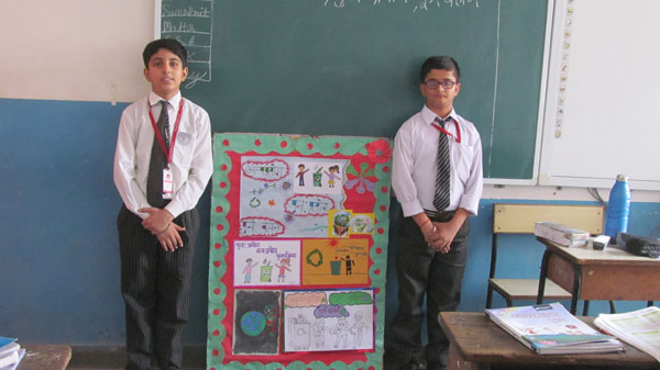 Report writing by Hindi Club