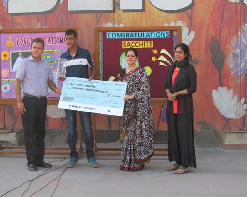 SPECIAL ASSEMBLY TO FELICITATE SACHITT SHARMA
