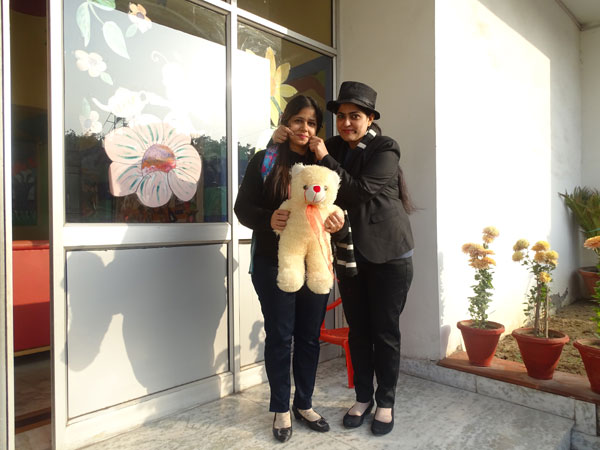 Role play done by teachers on “good touch” and “bad touch”