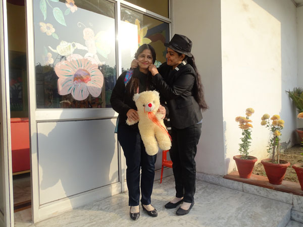 Role play done by teachers on “good touch” and “bad touch”