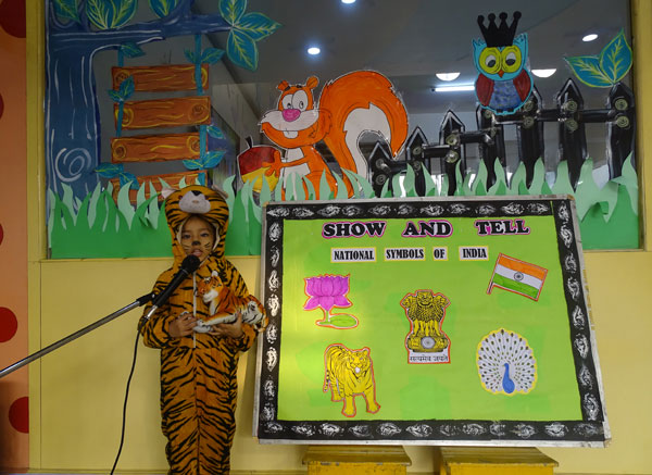 Show & Tell- National Symbols Of India activity by Mont students