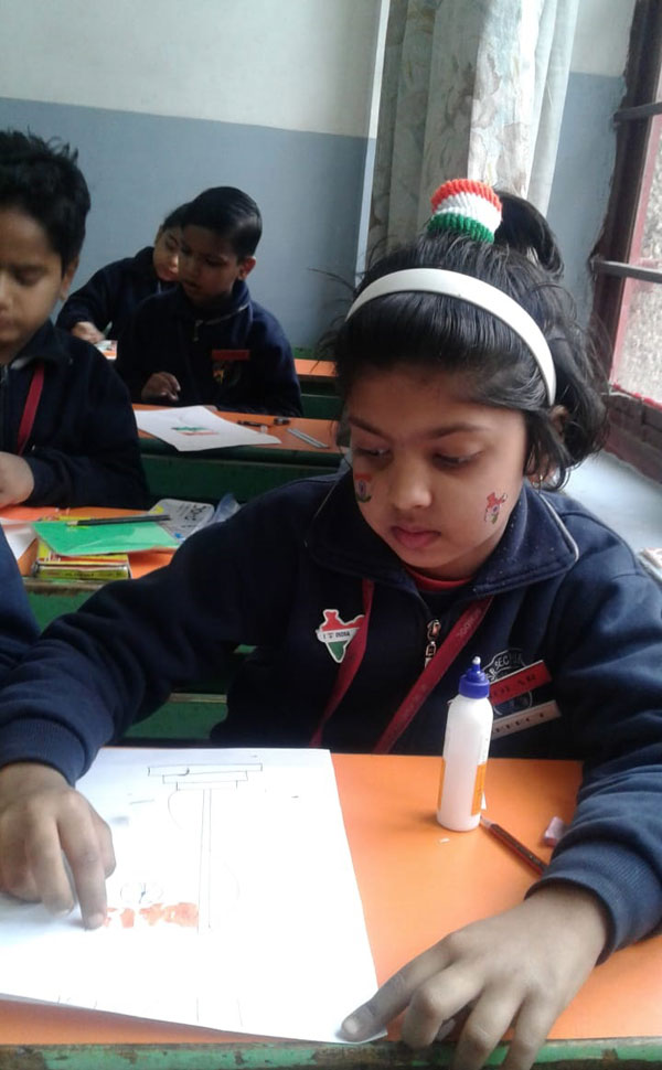 Republic Day Activity by Primary Students