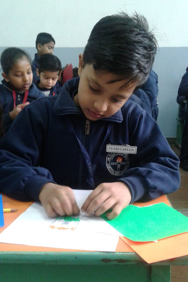 Republic Day Activity by Primary Students