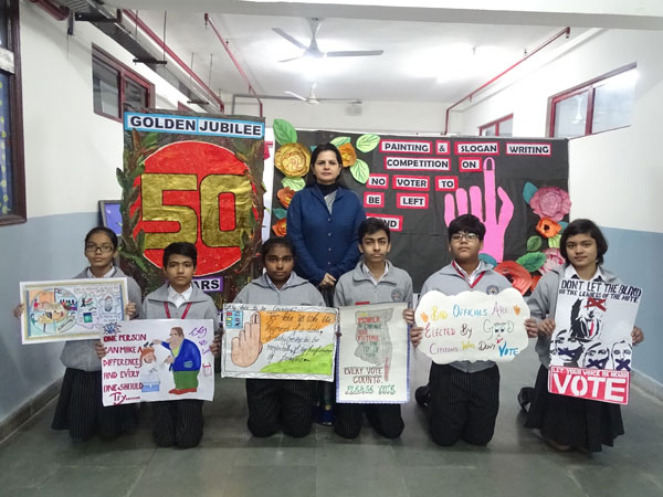 Painting & Slogan Competition On “No  Voter To Be Left Behind”