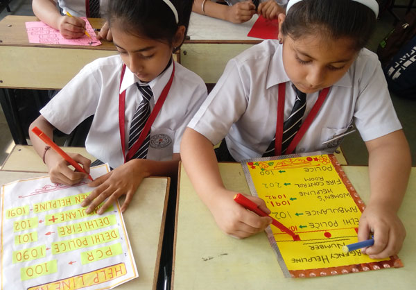 Life Skill Activity on Emergency Numbers