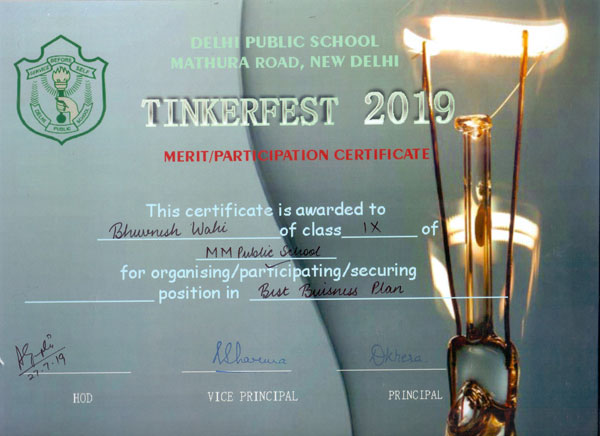 Achievement in Atal Tinkering Fest