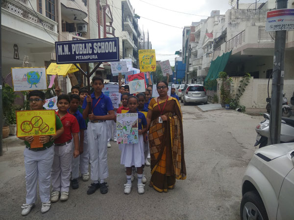 Rally on “Say no to Plastic” by Eco Club