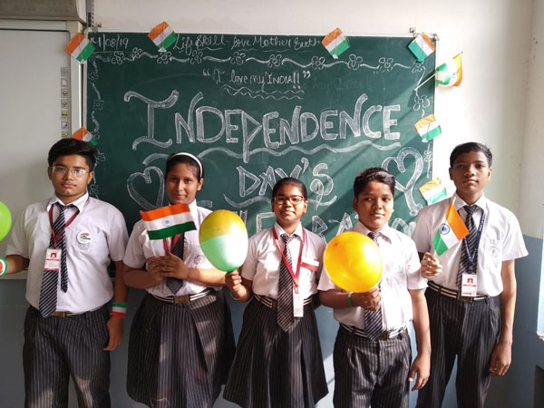 Independence Day Celebration by Middle class students