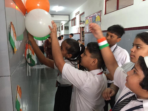 Independence Day Celebration by Middle class students