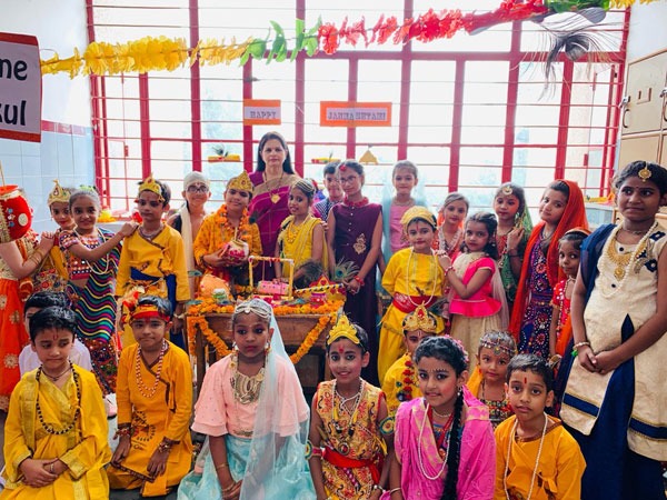 Krishna Janmashtami celebration by Primary students