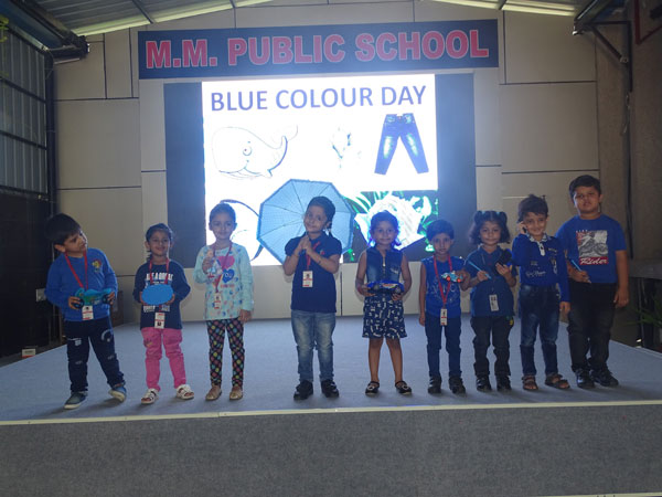 Blue Colour Day Celebration by Pre-primary kids