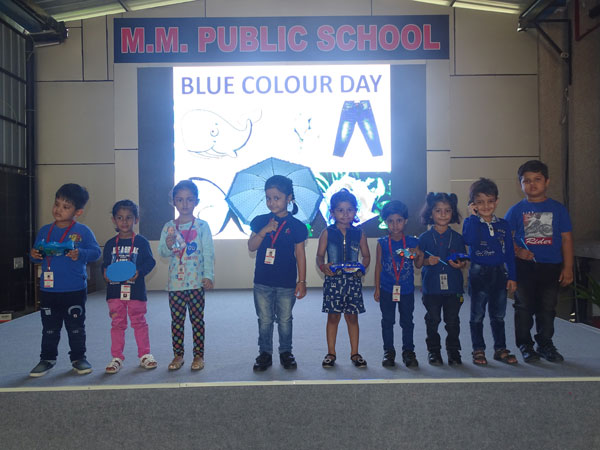 Blue Colour Day Celebration by Pre-primary kids
