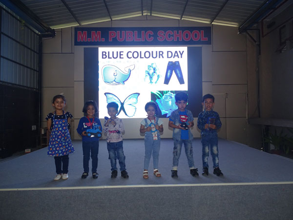 Blue Colour Day Celebration by Pre-primary kids