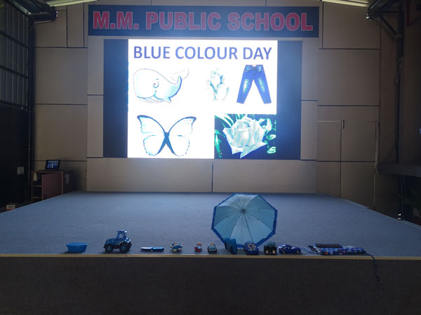 Blue Colour Day Celebration by Pre-primary kids