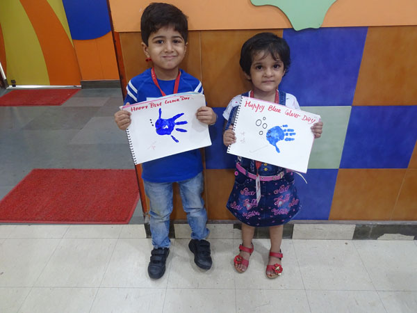 Blue Colour Day Celebration by Pre-primary kids